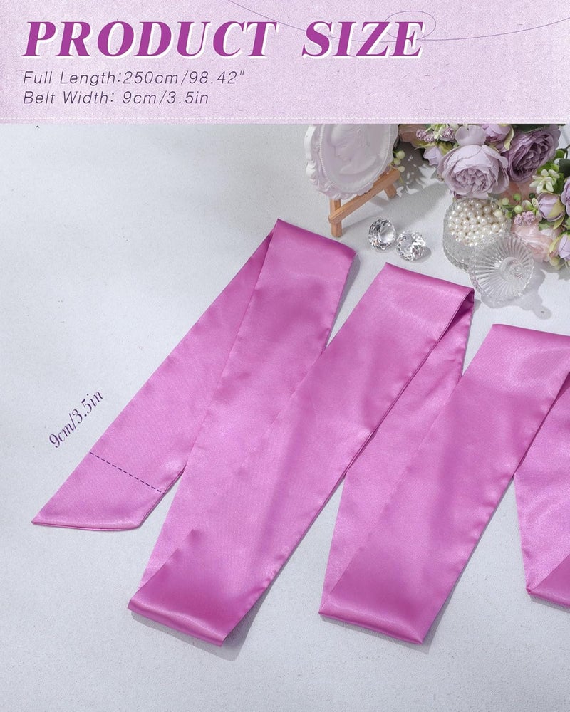 Glitopper Women Satin Waist Belts Dress Sash Waist Belt for Special Occasion Bridal Wedding Prom Formal 3.5'' Wide - Image 2